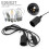 Extensão elétrica LED com tomada E26/E27, 1,8 m, preta, com interruptor. 3