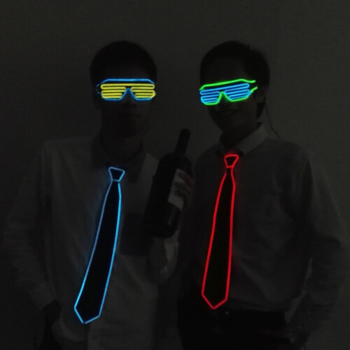 Bow Tie LED Glow-in-the-Dark Adjustable Flashing Bow Tie 2