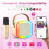 Mini Karaoke Machine Portable Bluetooth Speaker with 2 6
