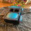 Γλάστρα Rustic Truck Farmhouse Blue Συνθετική Ρητίνη 5