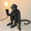 Modern Monkey Desk Lamp Resin Gold 1 Piece 3