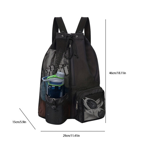 Mesh Swim Backpack with Wet Bag Lightweight Large Breathable 2