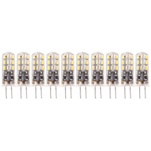 10X G4 LED Spot Light Bulb Lamp 1.5W 24 SMD 3014 Warm White 12V