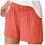 Shorts femininos de linho misto com cordão, cintura alta de 4 polegadas. 3