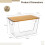 Acrylic Trash Bag Dispenser with Bamboo Top 2 pcs 5
