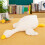 White Goose Plush Toy Soft Pillow 25.6 inches 2