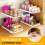 Undervasken Organizer 2-lags stabelbar med justerbar 5