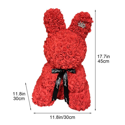 Foam Bunny Valentine's Day Simulation Rose Cuddle Gift 1