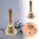 Solid Brass Hand Bell with Wooden Handle 7.5 inch 2