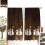 Vintage Brown Coffee Theme Kitchen Curtains Rod Pocket 2 3