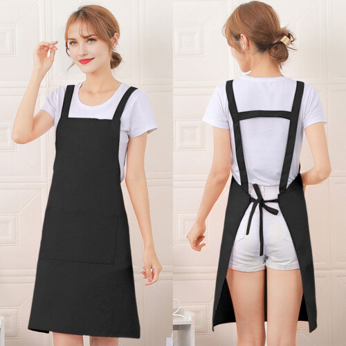 Tablier de cuisine en coton imperméable avec poches 1