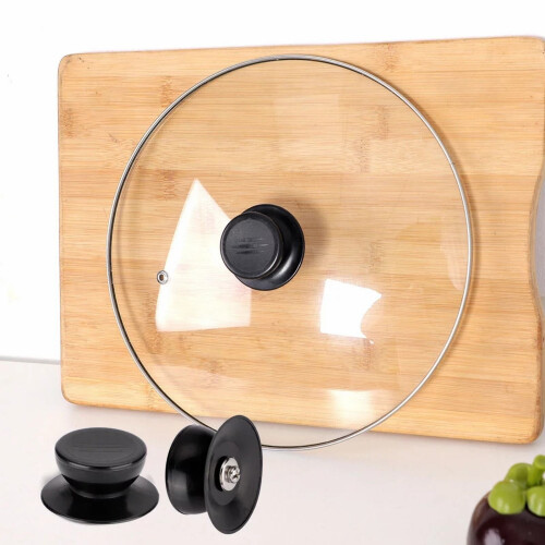Bouton de couvercle de casserole noir résistant à la chaleur (5 pièces) 1