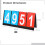 Portable Flip Scoreboard 4-Digit Double-Sided 6 PCS 4