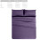 Bedding Set Purple Polyester 4-Piece Full Size 3
