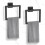 Stainless Steel Square Towel Holder Ring 2 Pack 8