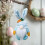 Easter Gnome Doll Bunny Blue Hanging Decoration 3