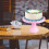 Pink Plastic Cake Stand for Wedding Decoration 7.5 Inches 2