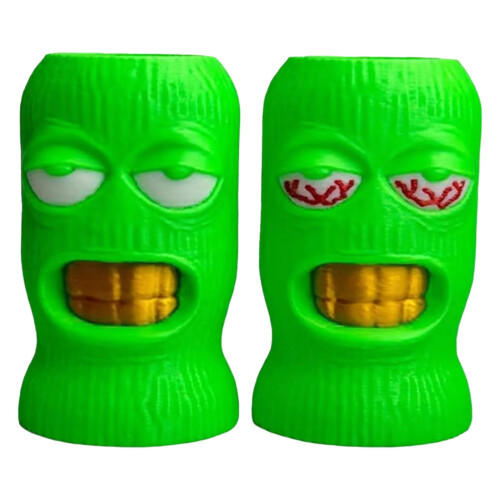 3D Printed Lighter Sleeve Ski Mask Design 2pcs 1