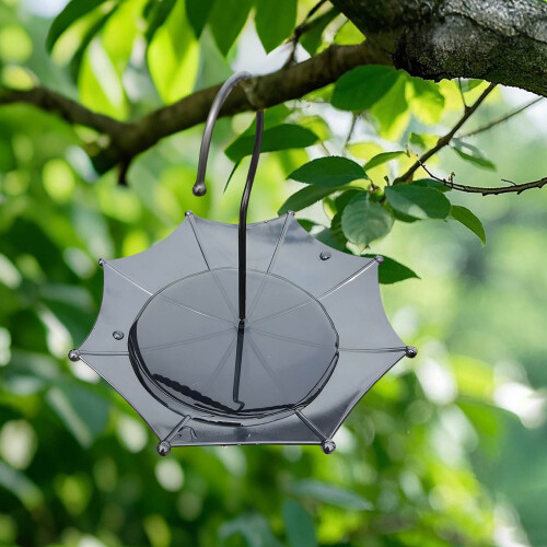 Bird Feeder Umbrella-Shaped Metal Hanging 1 Piece 2