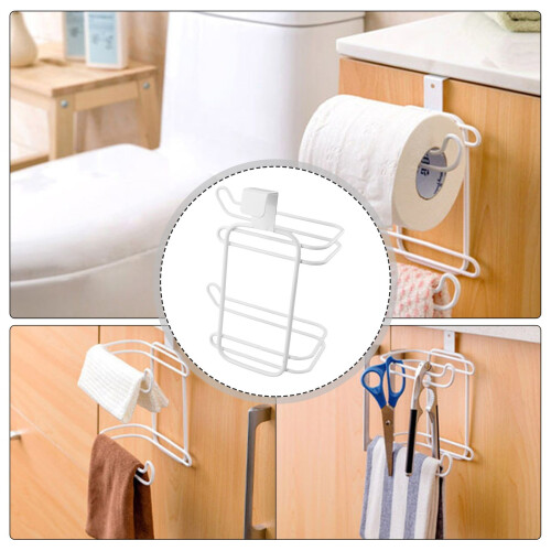 Bathroom Toilet Paper Holder Over Tank Space Saving 1