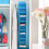 Hanging Shoe Organizer Blue 10-Shelf 4