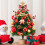 Mini LED Christmas Tree with Berries 13.8 inch Red Battery 3