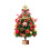 Mini LED Christmas Tree with Berries 13.8 inch Red Battery 4