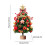 Mini LED Christmas Tree with Berries 13.8 inch Red Battery 5