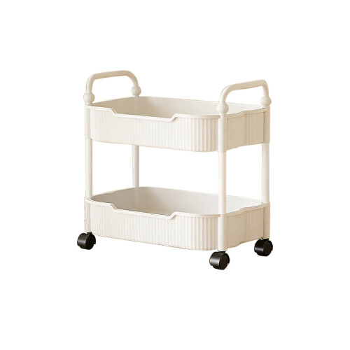 Carrello da cucina con braccioli, organizer mobile a 3 livelli 1
