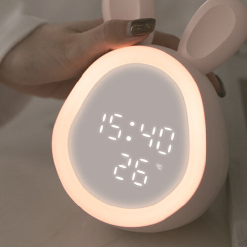Time Rabbit väckarklocka med nattlampa 1-pack 2
