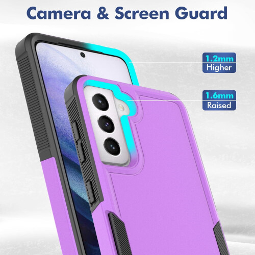 Defender Case for Samsung Galaxy S21 5G Purple Rugged 2