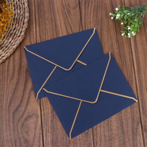 Retro envelope bronzing for 7 x 5 inch greeting card 1