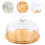 Glass Cake Display Stand with Lid 12 in 6