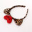 Cat Ears Headband Leopard Print Heart Shape 1 Pack 8