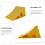 Wheel Stop Chock Heavy Duty Yellow Plastic 1 Piece 7