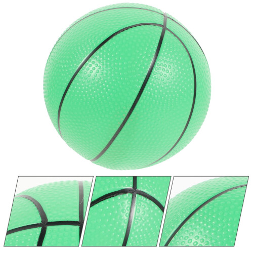 Mini green basketball toy plastic 1 piece 2