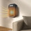 Black Mini Wall-Mounted Electric Heater Digital Timer 4