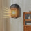 Black Mini Wall-Mounted Electric Heater Digital Timer 6