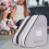 Ice Skates Storage Bag with Top Handle and Multifunctional 6