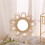 Woven Rattan Dressing Mirror Wall-Mounted 30-inch 4