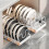 Pull-Out Pot Pan Organizer, Sliding Cabinet Storage Box for Lids, Baking Tools, Plates with 8/16 Adjustable Dividers, Kitchen Rack 8