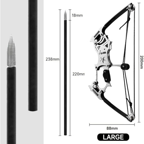 Mini Archery Bow Set Right Hand Metal Compound Bow 1