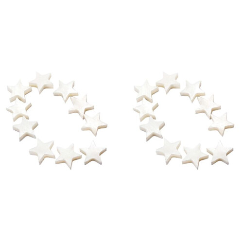 20 St Pearl Shell Fret Inlay Markers Stjärnformade Gitarr Greppbräda Prickar för Gitarr Ukulele Banjo Mandolin Dekoration