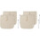 4x Sacos Reutilizáveis para Café Cold Brew - Sacos de Filtro Grandes de Algodão Orgânico de 32,5 cm (12,8 Polegadas) com Colheres 1