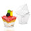 Mini Dessert Cups Clear Square 60 ml 50 Pack with Spoons 6
