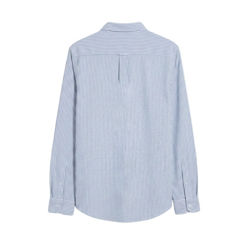 Farah (S, Light Blue) Farah Mens Brewer Striped Slim Shirt 1