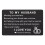 Engraved Metal Wallet Card Personalized 1pc 5