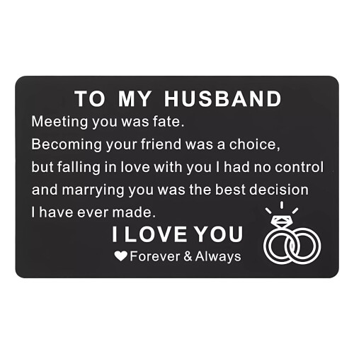 Engraved Metal Wallet Card Personalized 1pc 2