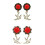 Vintage Sparrow Dangle Ear Tunnels Red 12mm 5
