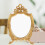 Vintage tabletop mirror European style 1 piece 6